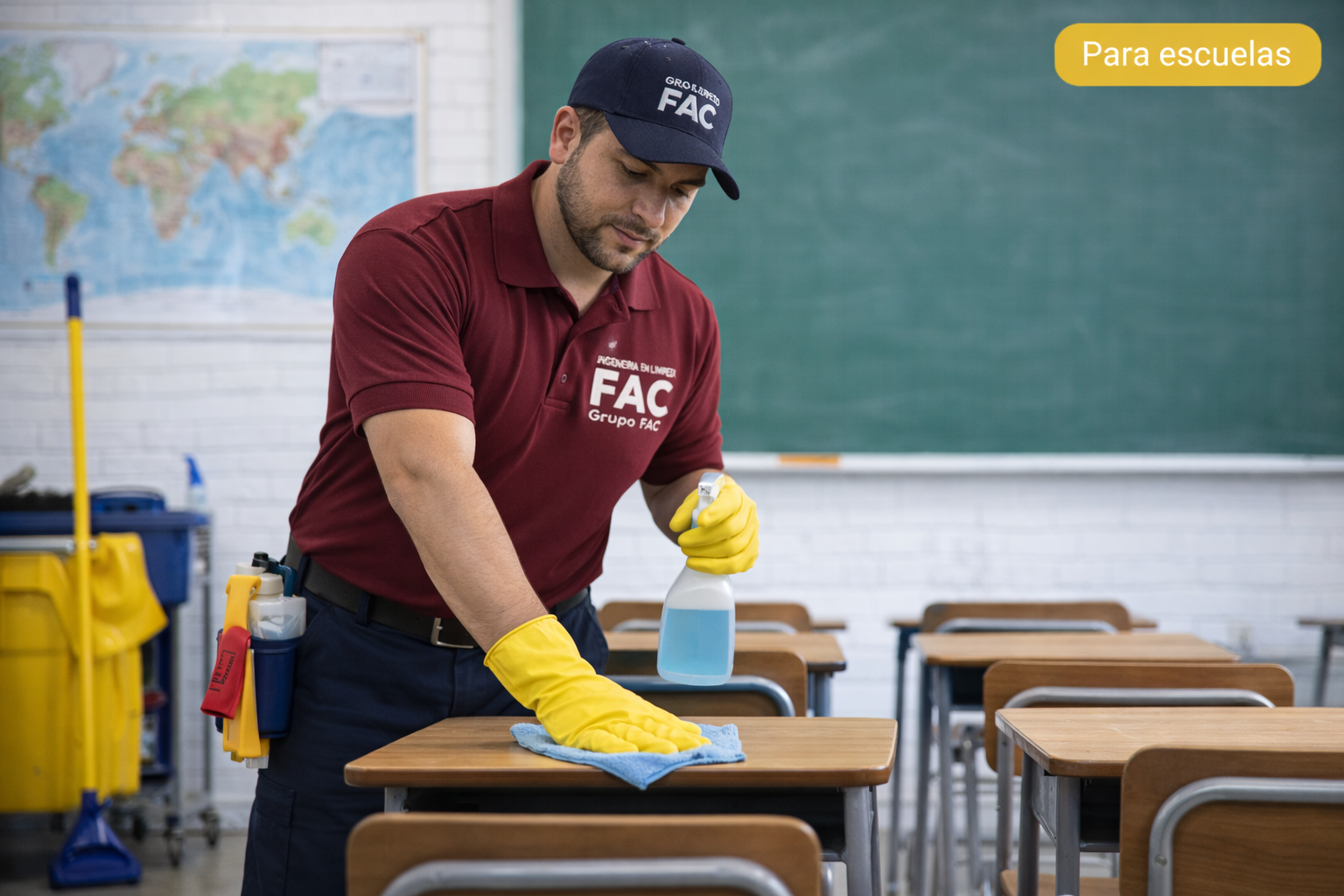 Limpieza de instituciones educativas